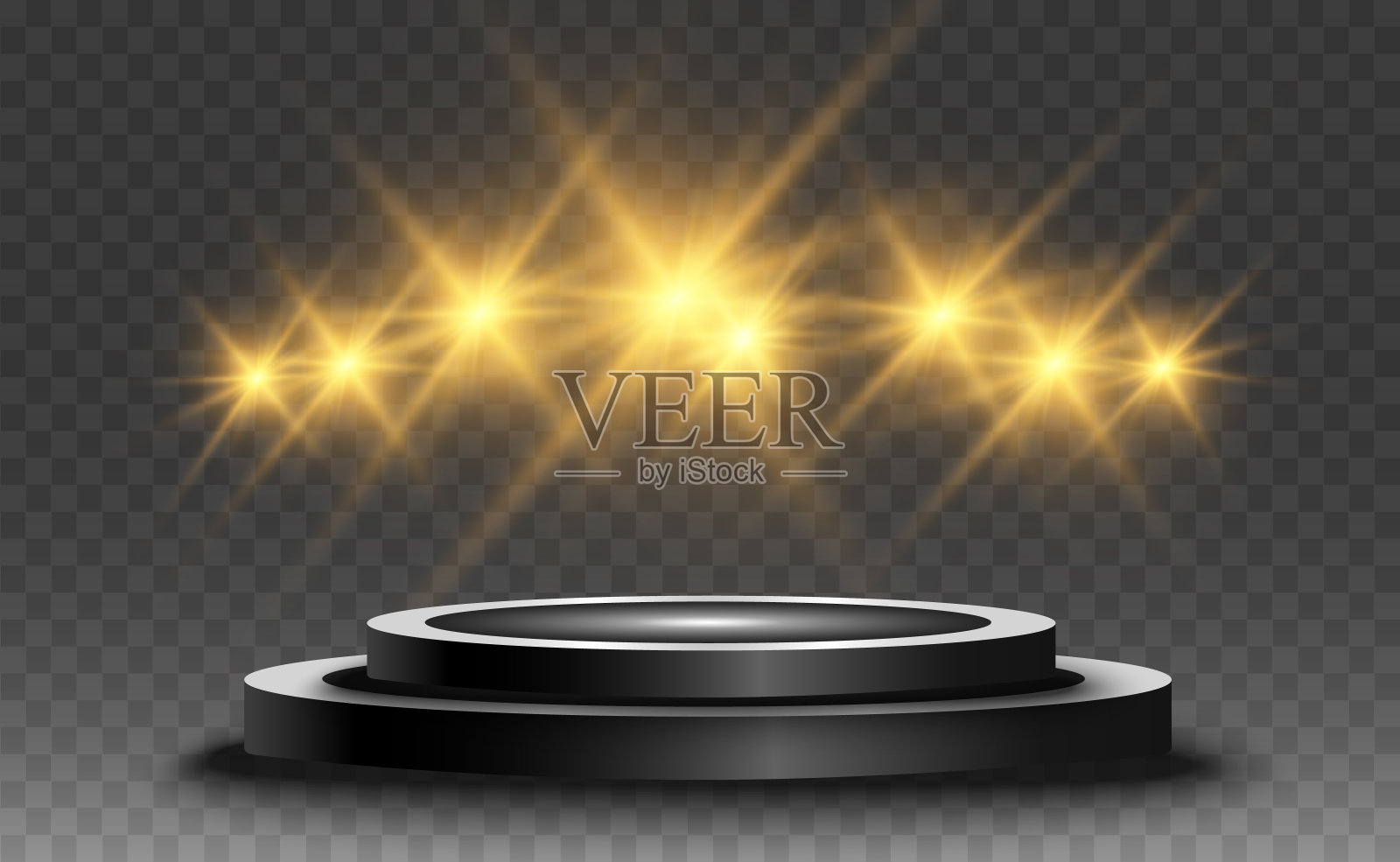 圆形讲台、基座或平台插画图片素材