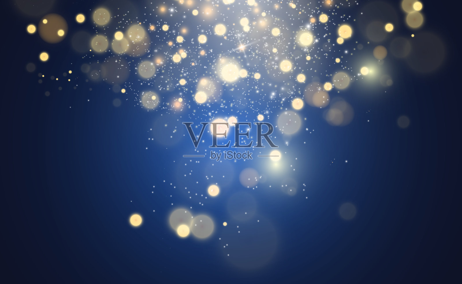 美丽的火花闪耀着特殊的光芒。插画图片素材