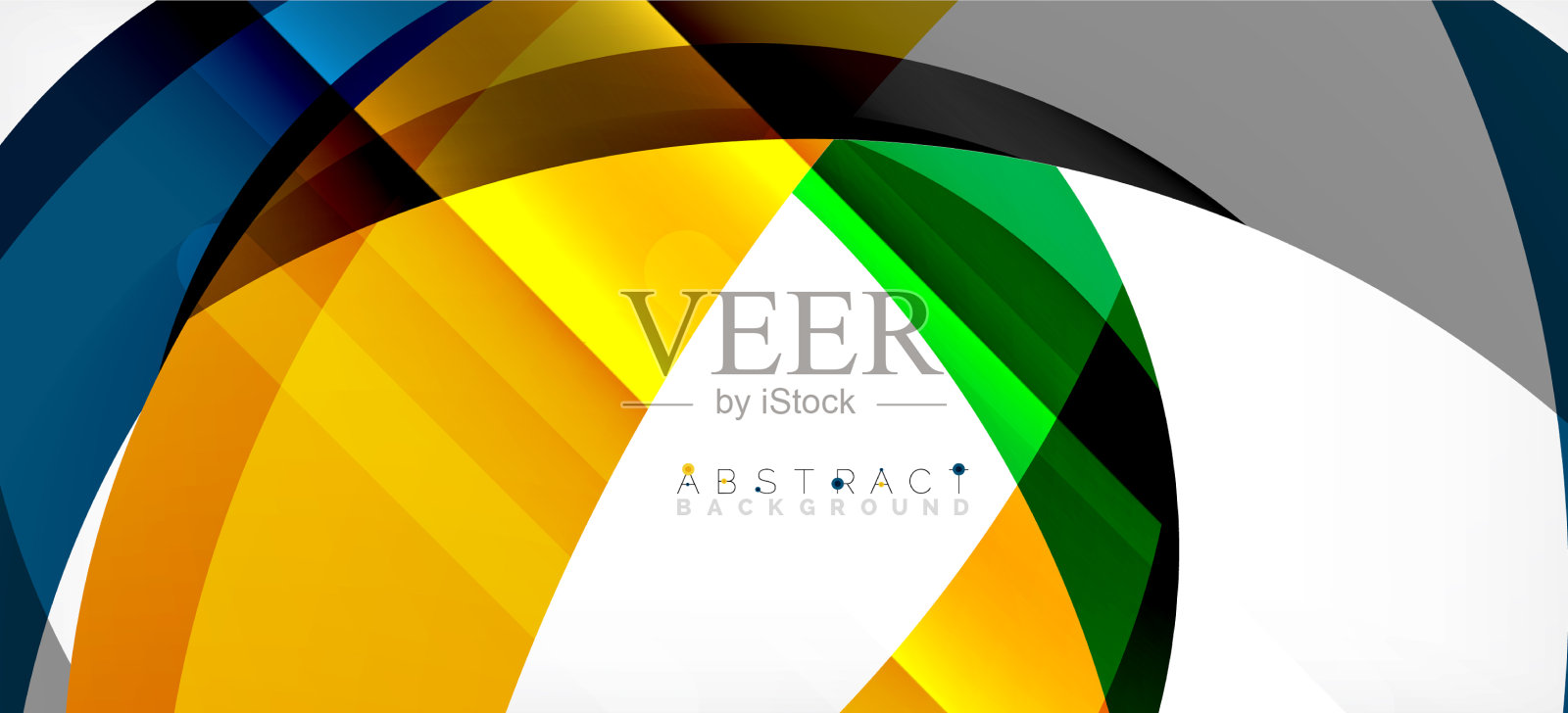 几何抽象背景圆创建与插画图片素材