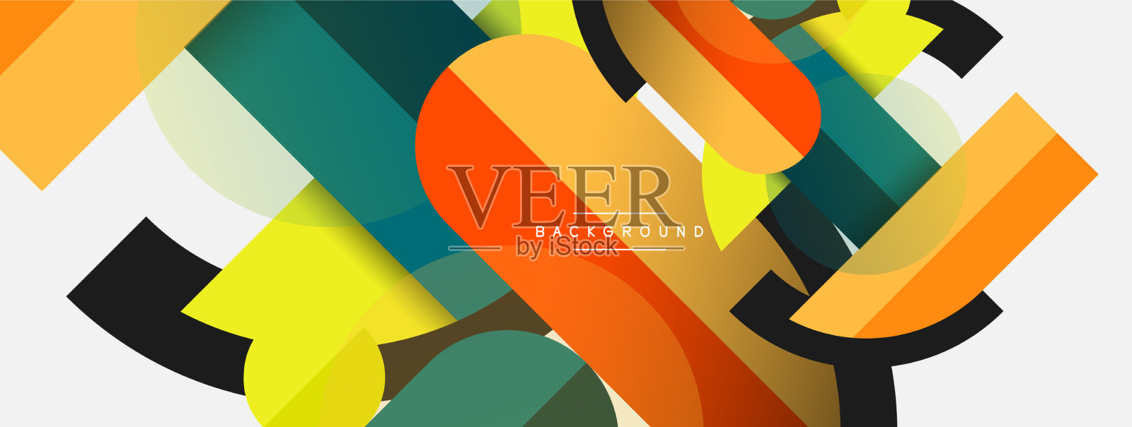 几何形状组成抽象背景插画图片素材