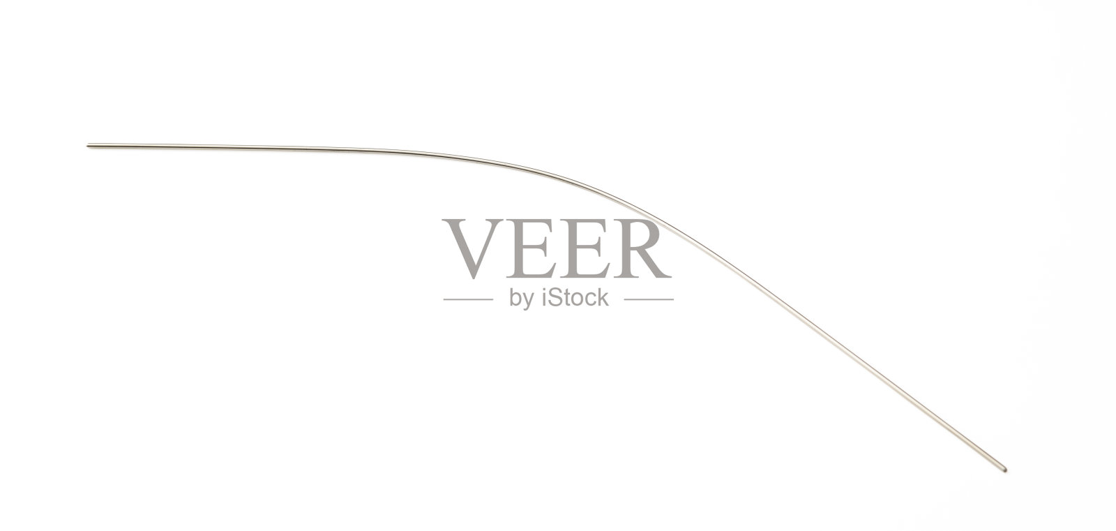 孤立的镜头薄不锈钢棒在白色的背景照片摄影图片