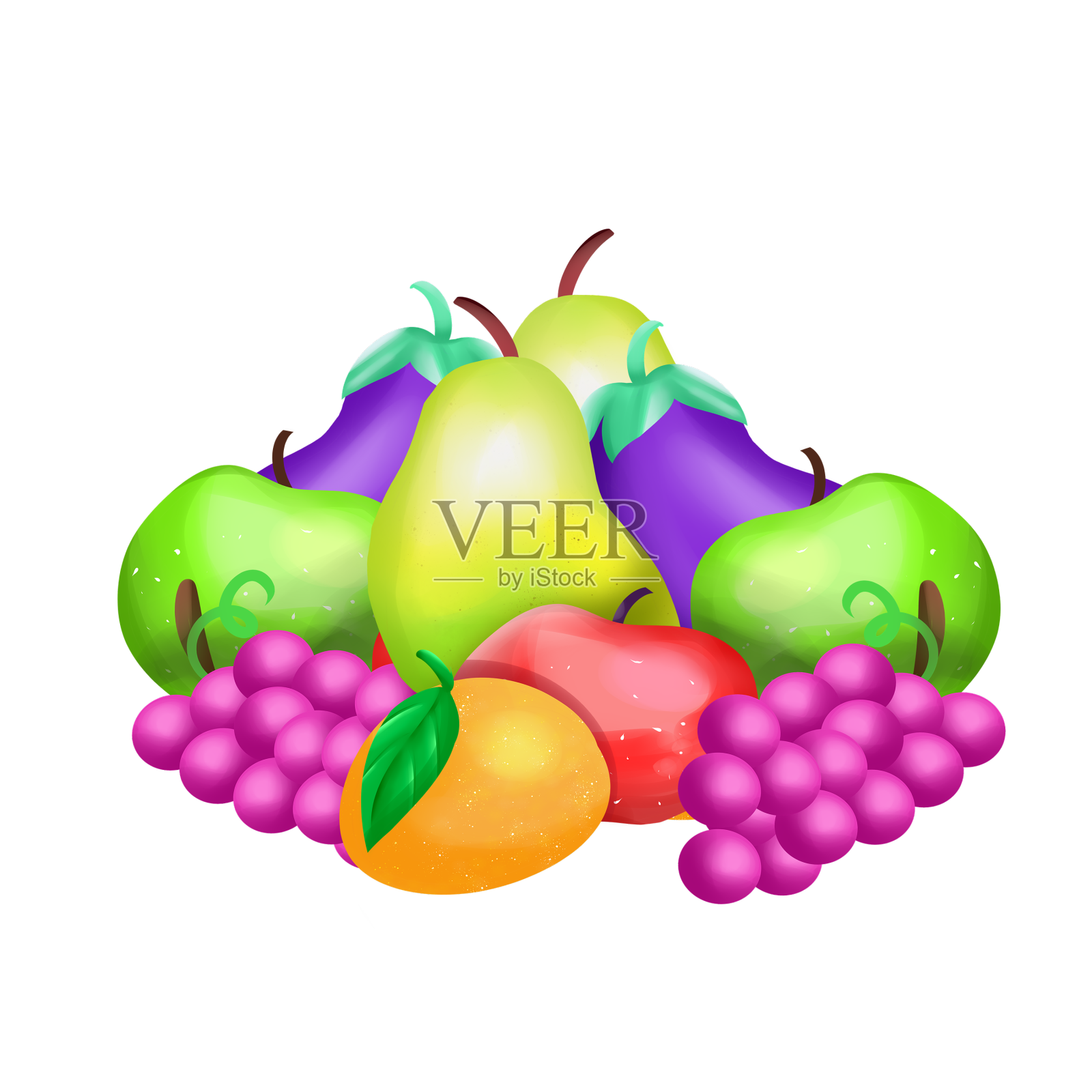 仿真蔬菜水果设计元素图片