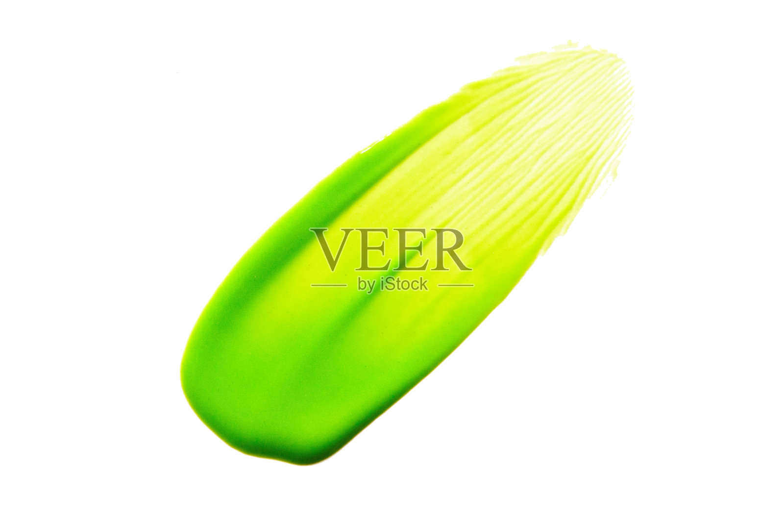 绿色丙烯酸涂料涂在白色背景照片摄影图片