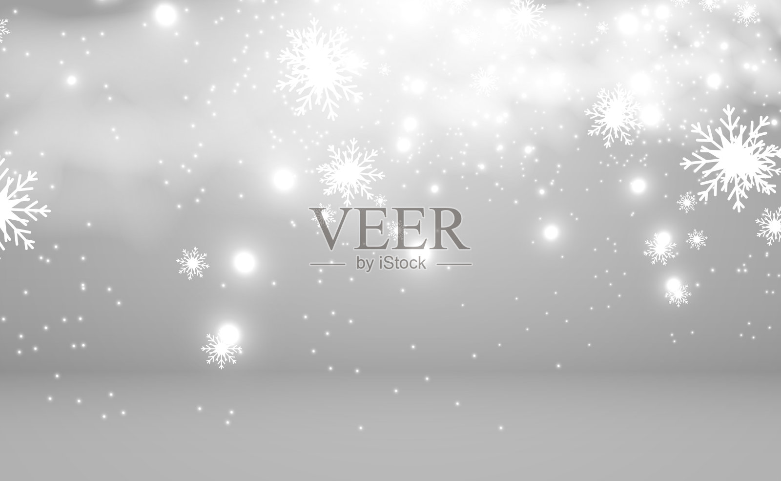 降雪。透明的背景上有很多雪。插画图片素材