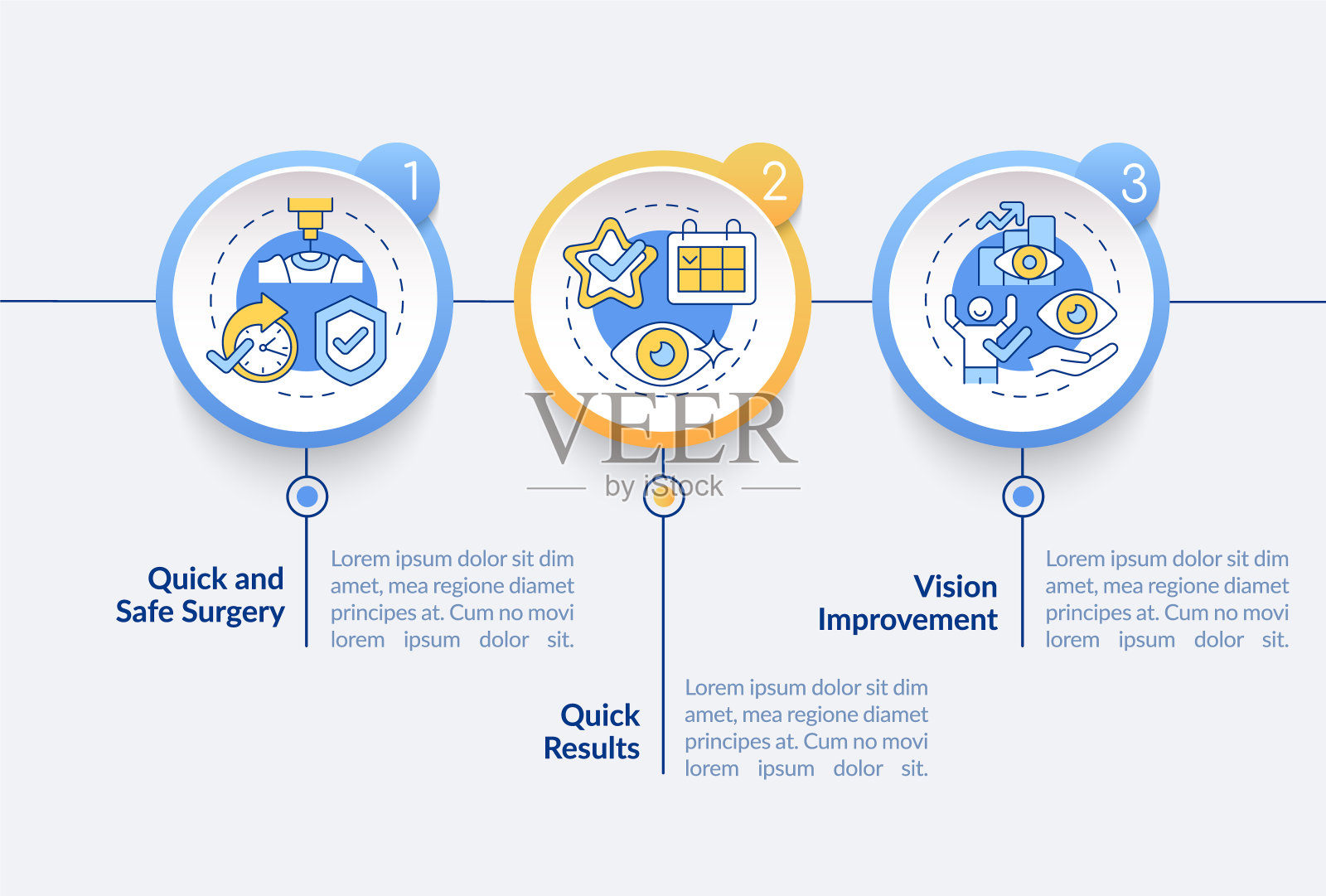视力改善矢量信息图模板设计模板素材