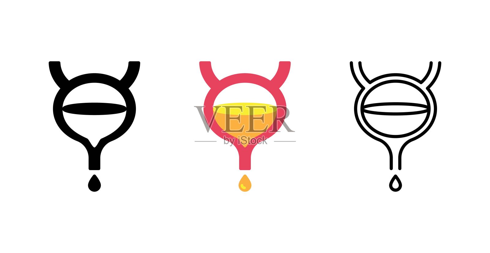集膀胱图标，载体图标素材