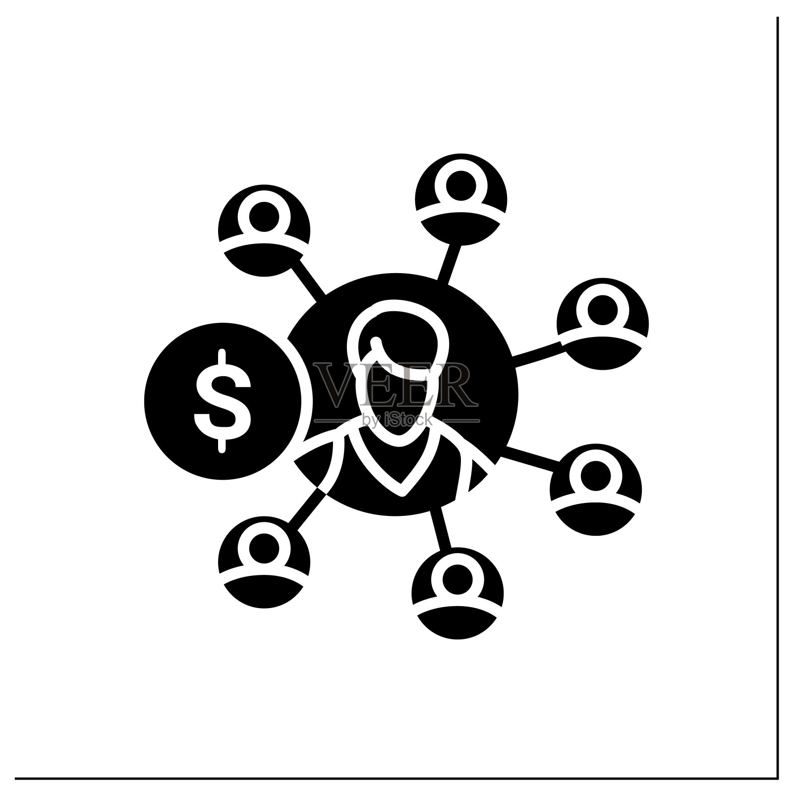 联盟营销符号图标插画图片素材