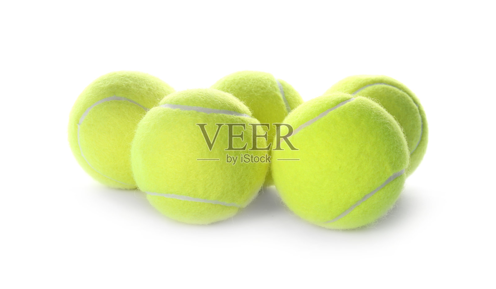 网球孤立在白色。运动器材照片摄影图片