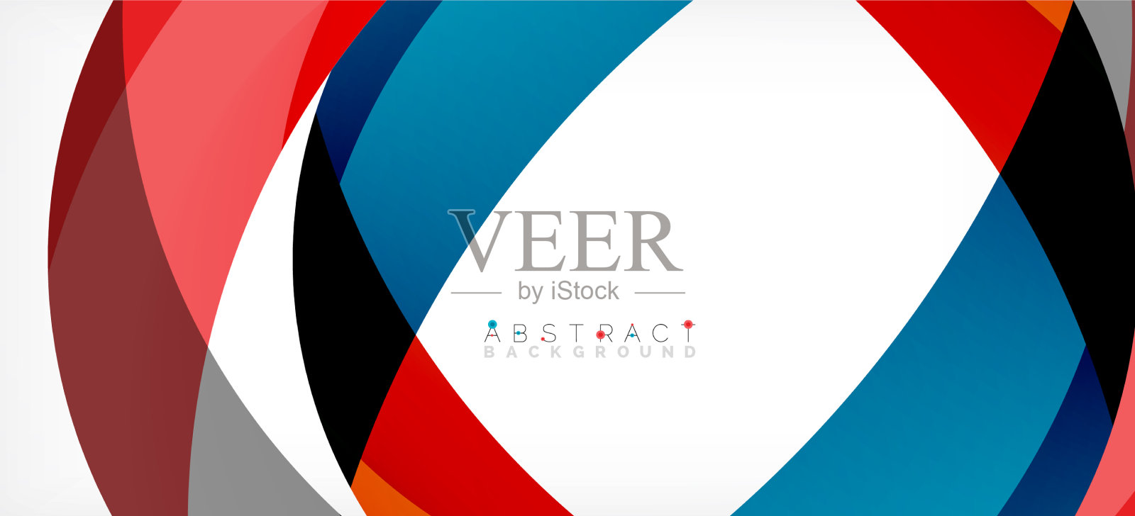 彩色圆形成最小的几何背景插画图片素材