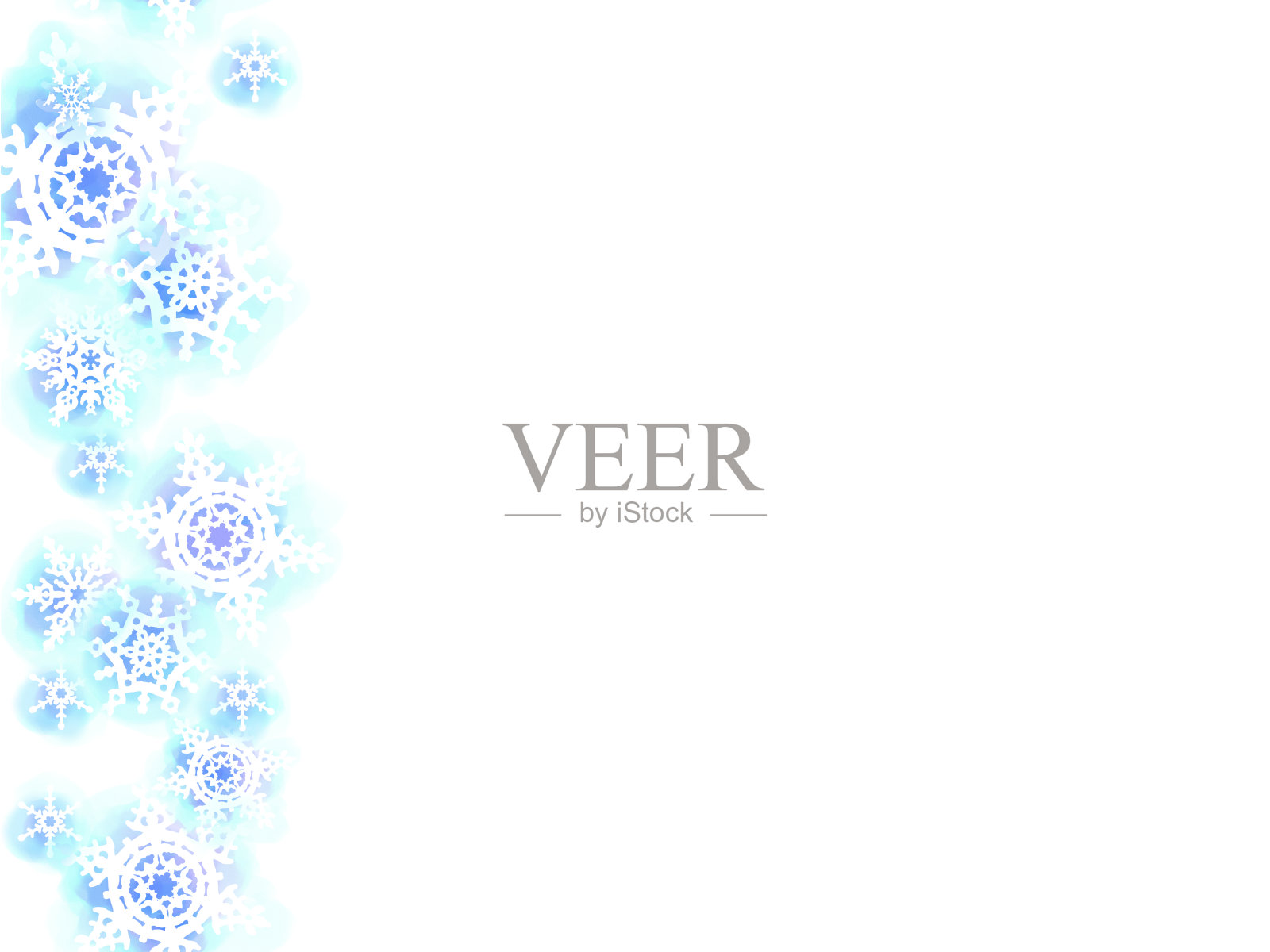 水彩雪壁纸，背景。插画图片素材