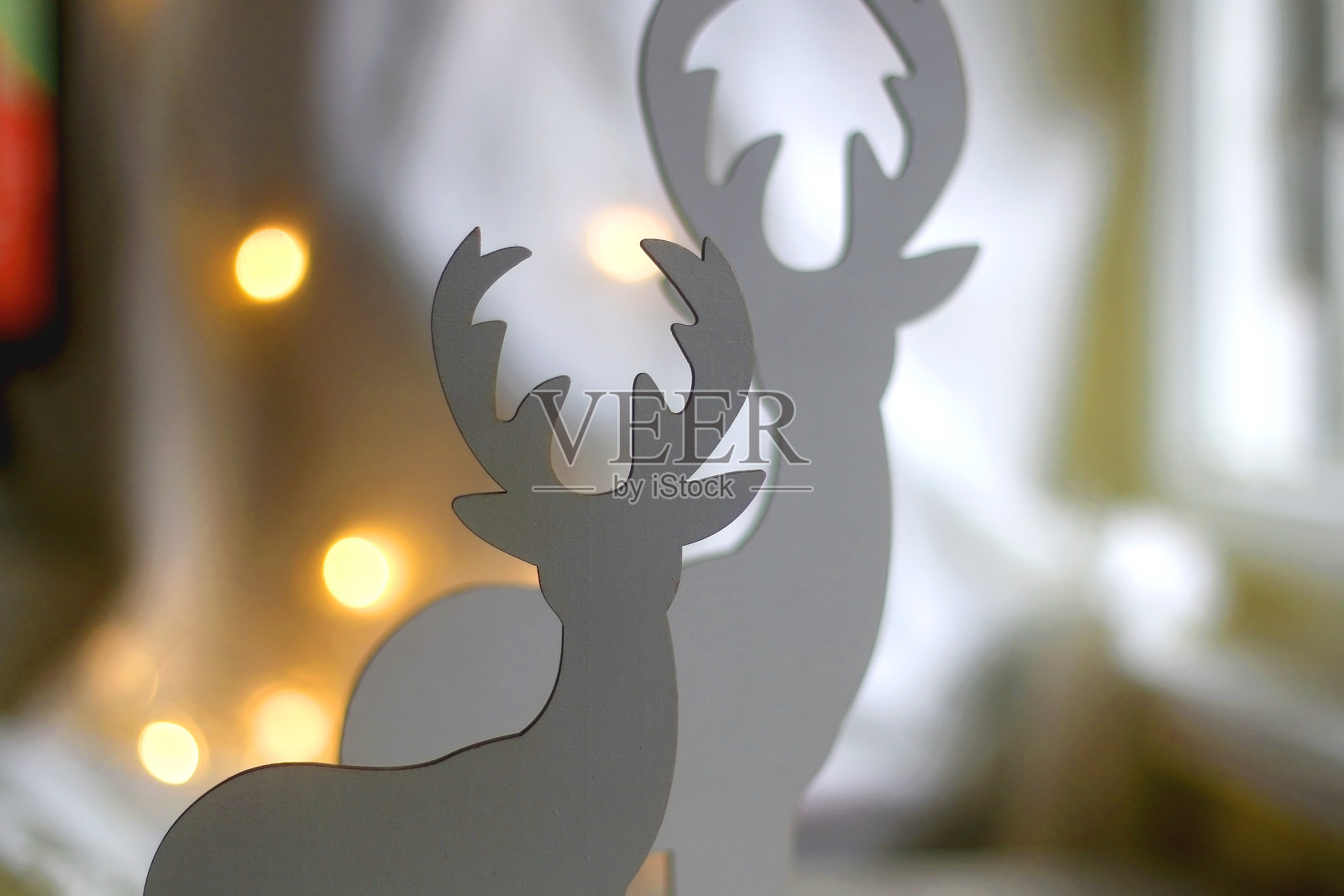 驯鹿装饰照片摄影图片