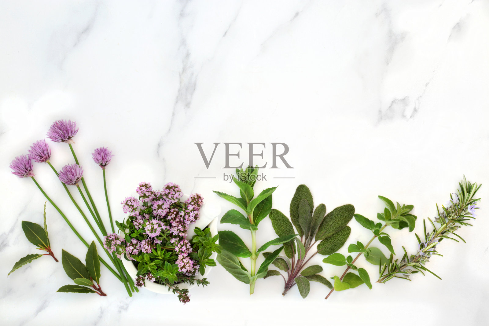 天然食品调味和草药的健康草本植物照片摄影图片