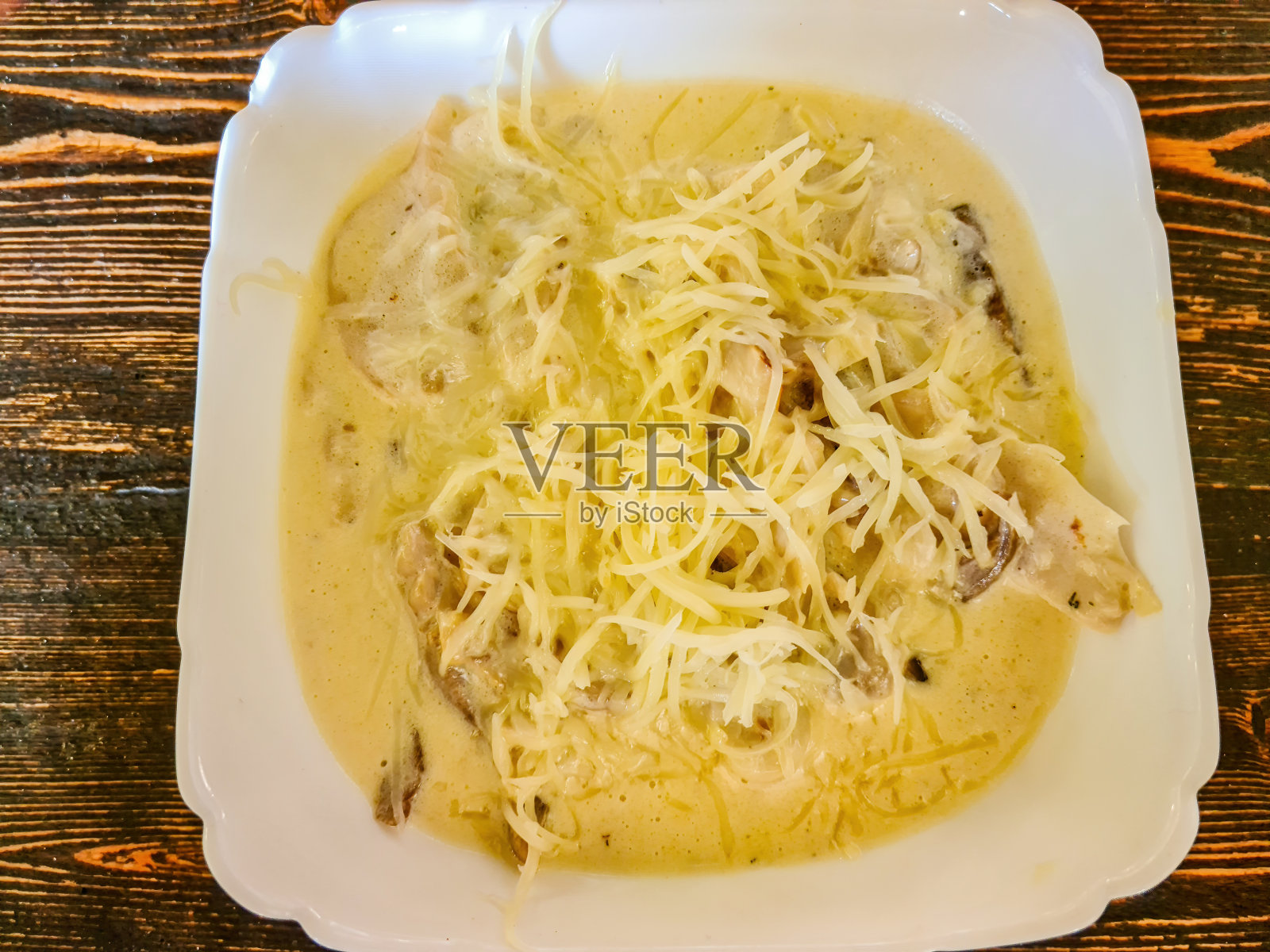 奶油沙司乳酪肉照片摄影图片