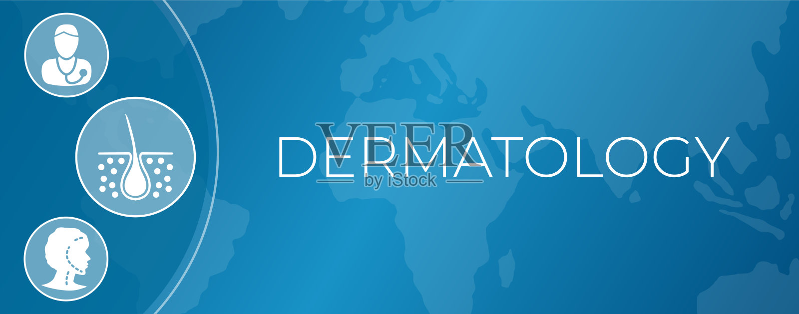 皮肤美容和保健背景横幅插画图片素材