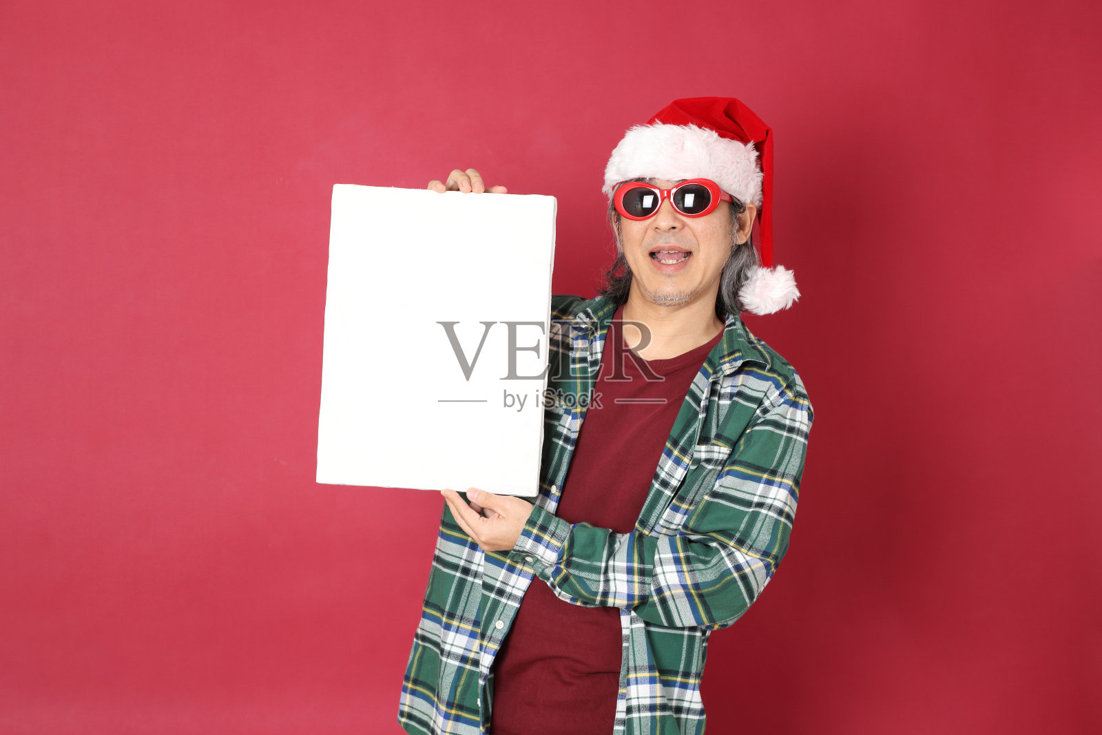 圣诞老人照片摄影图片