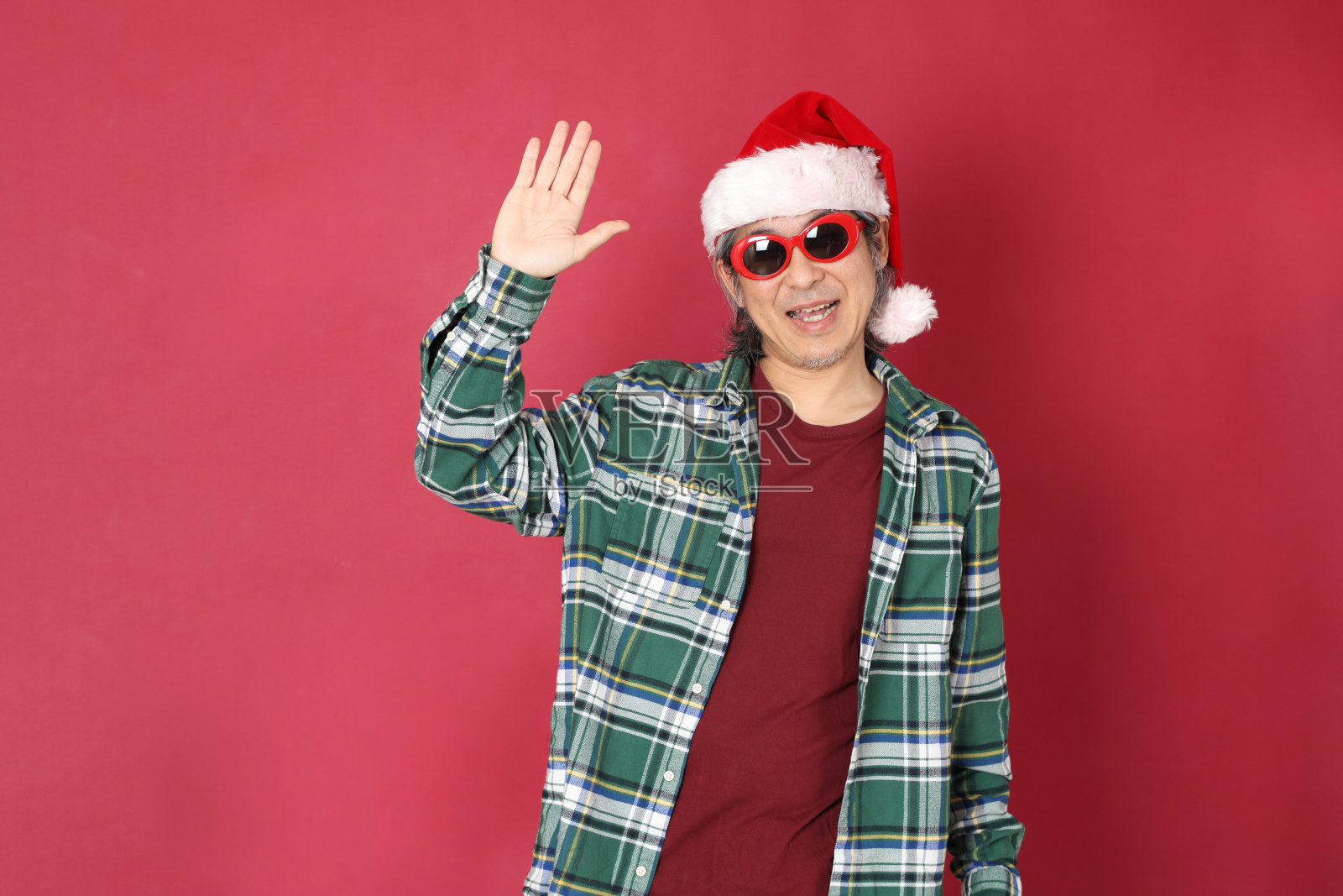 圣诞老人照片摄影图片