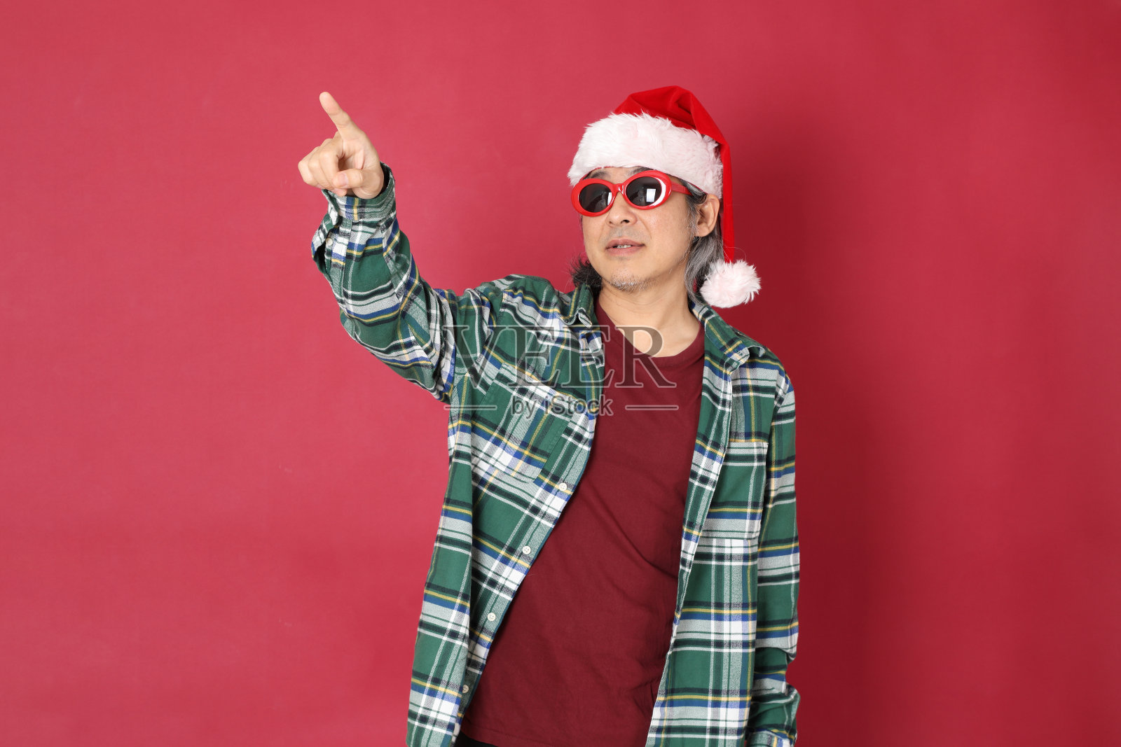 圣诞老人照片摄影图片