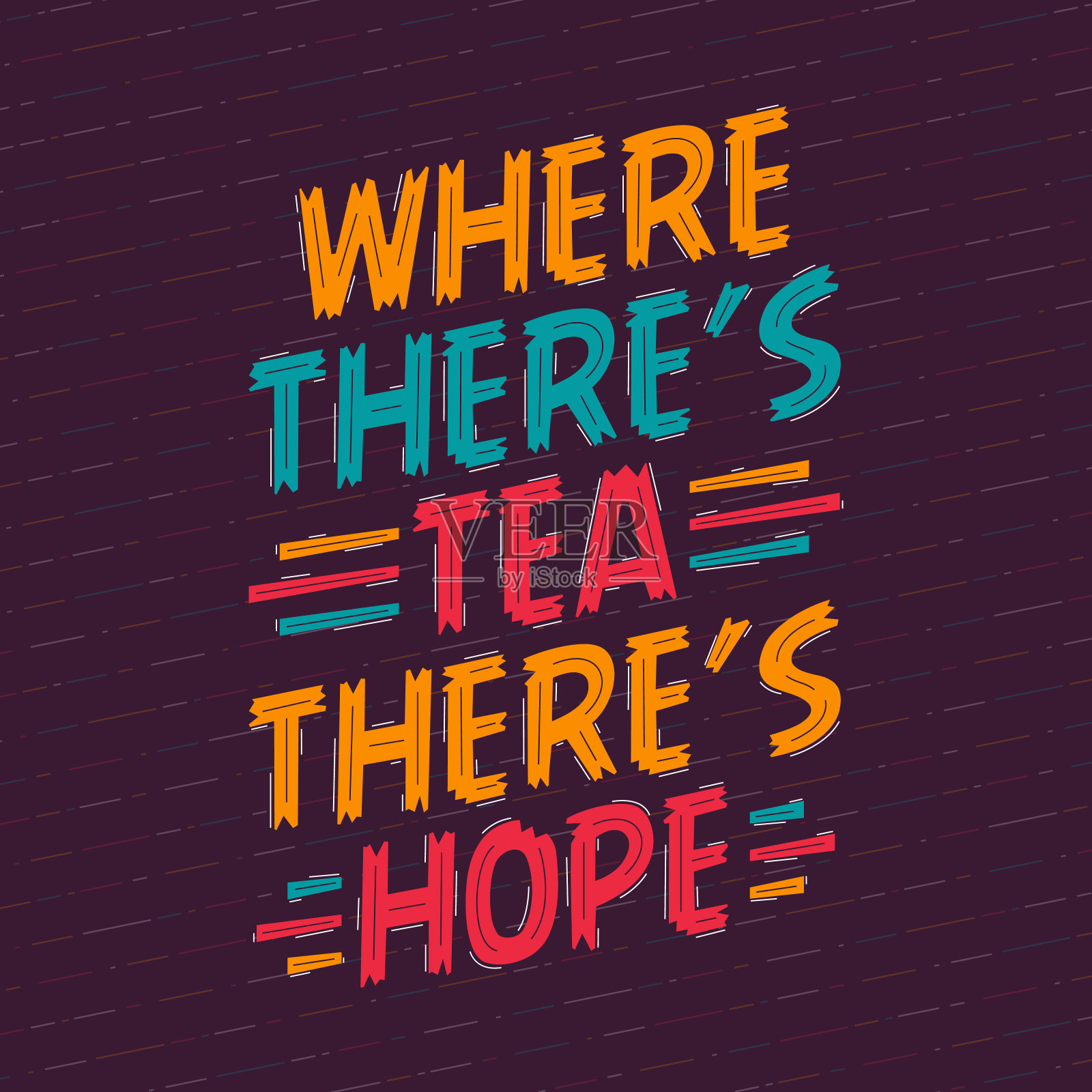 哪里有茶，哪里就有希望插画图片素材