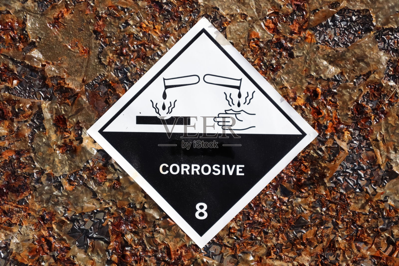 这个物体已被化学物质腐蚀了照片摄影图片