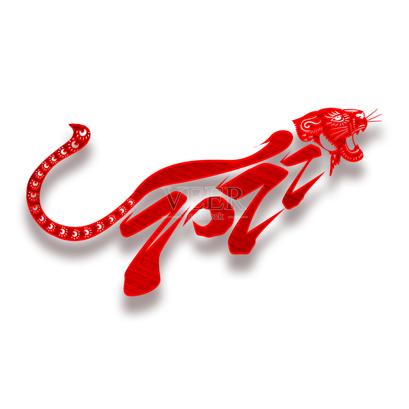 贺岁2022创意老虎设计设计元素图片