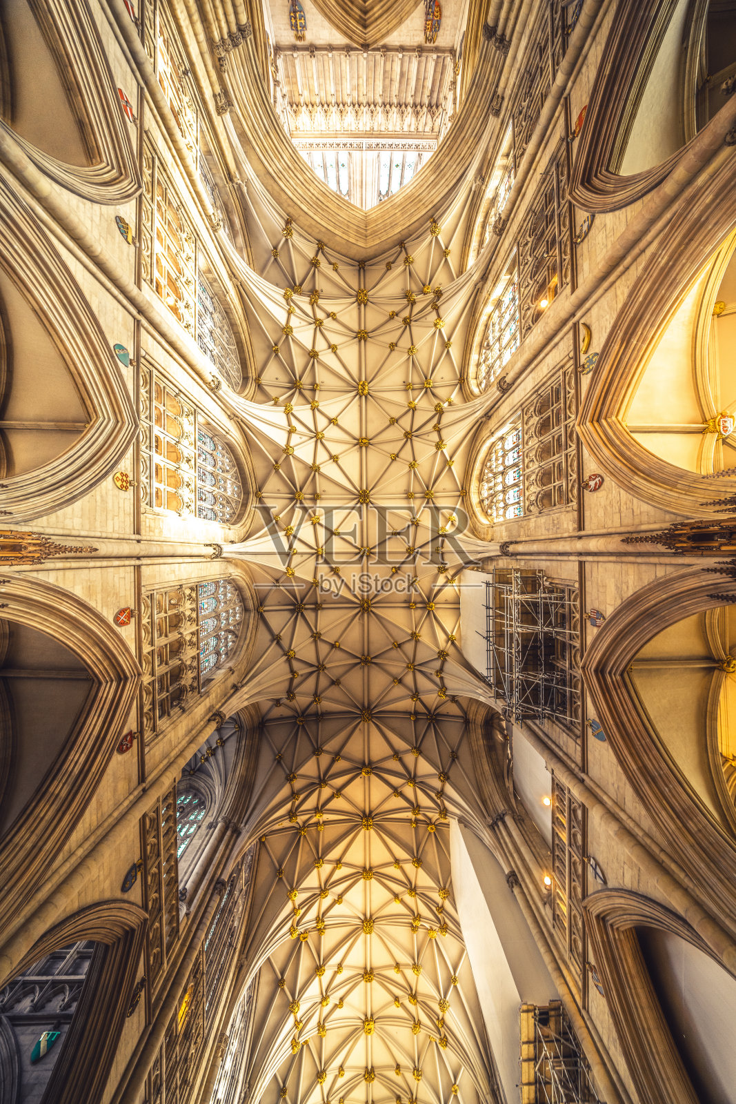 约克大教堂内部照片摄影图片