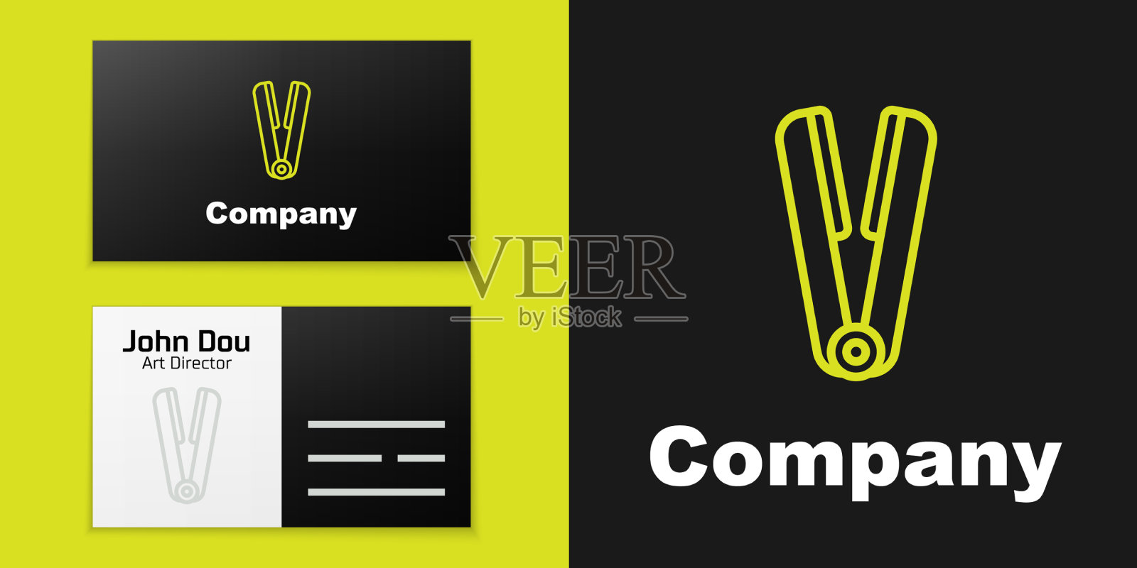 标志线卷发器为头发图标孤立图标素材