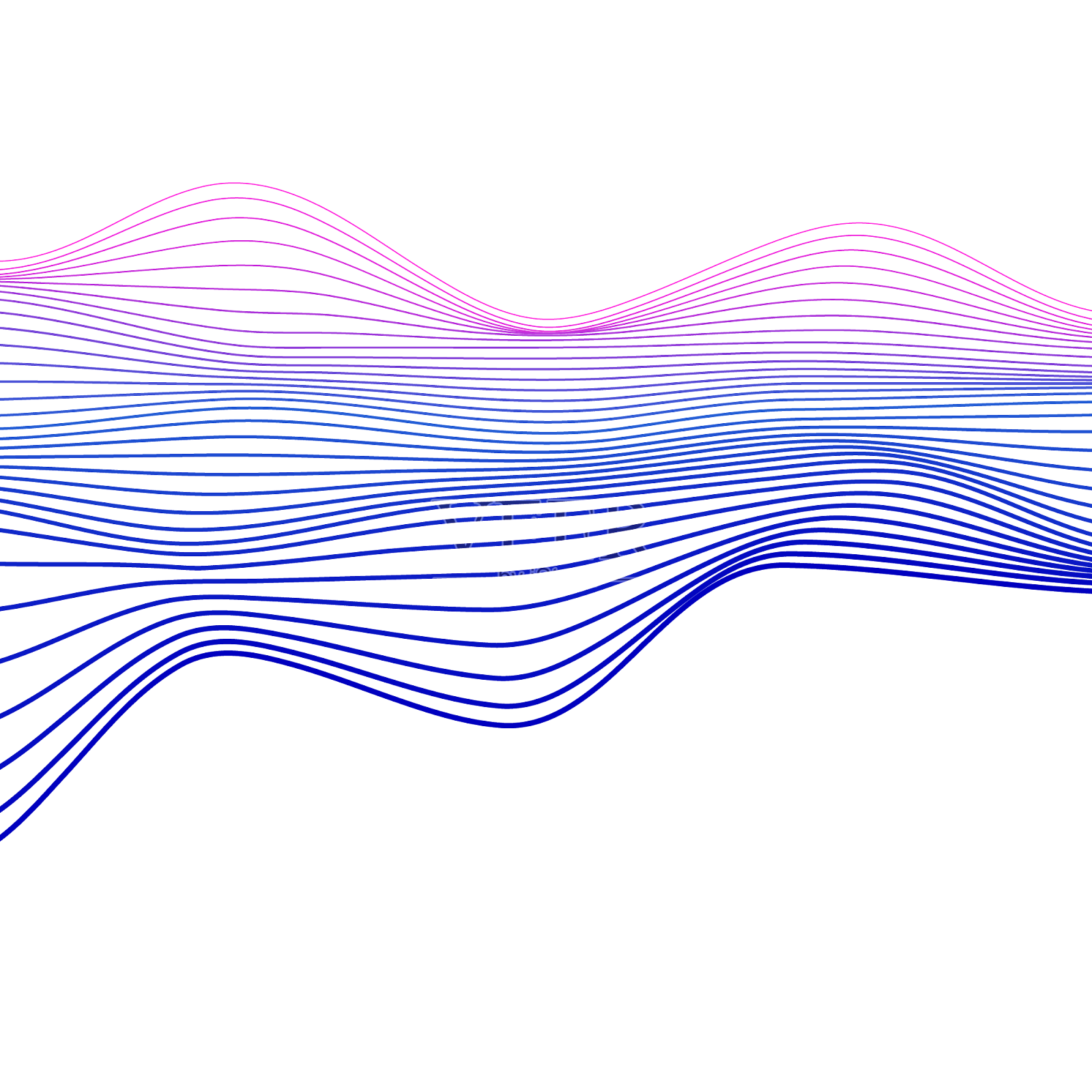立体渐变彩带设计元素图片