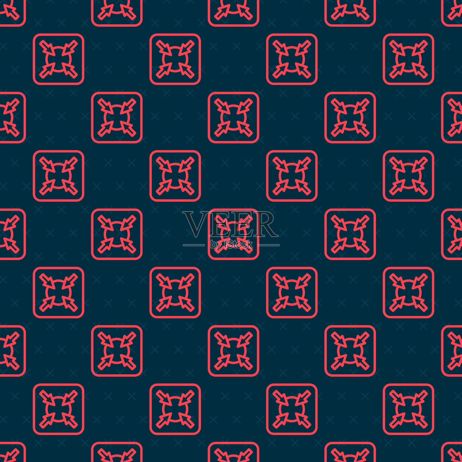 红线目标财务目标概念图标插画图片素材