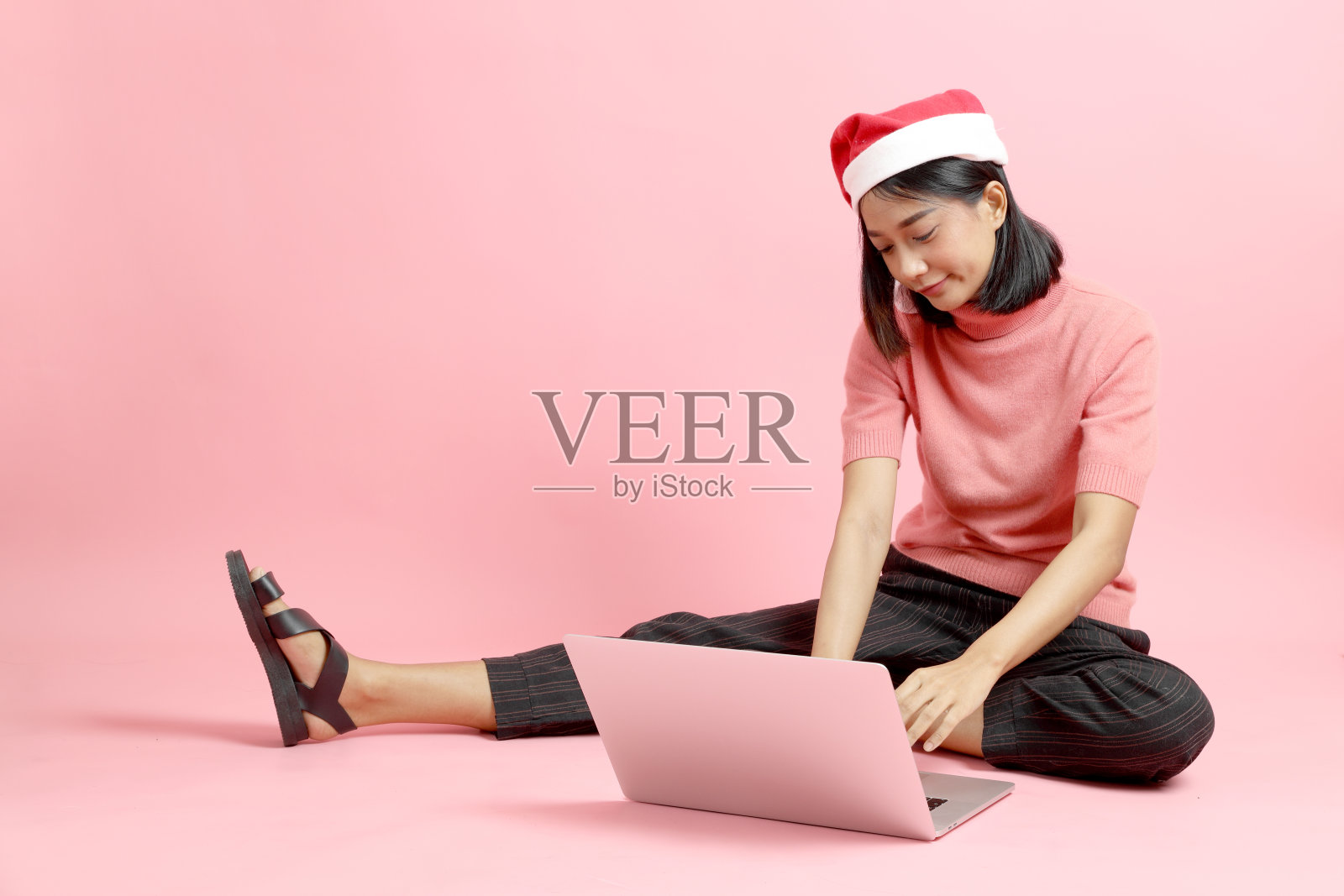 粉红色的女孩照片摄影图片