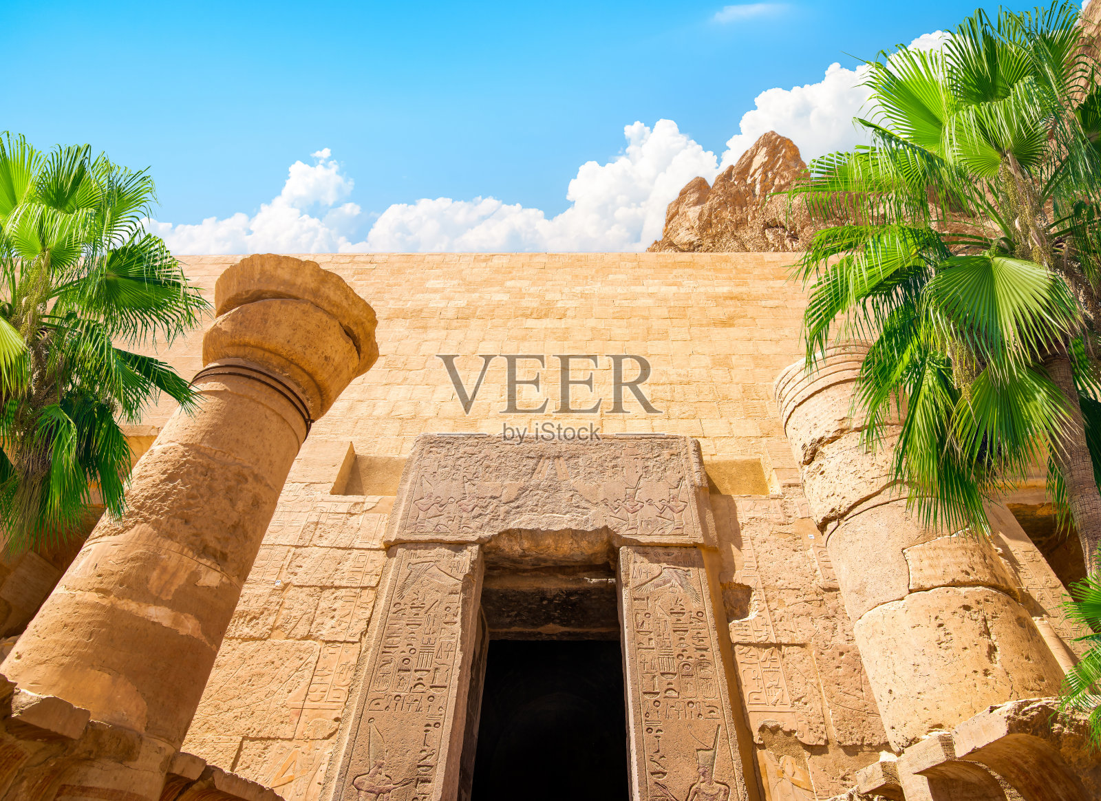 卢克索古城遗址照片摄影图片