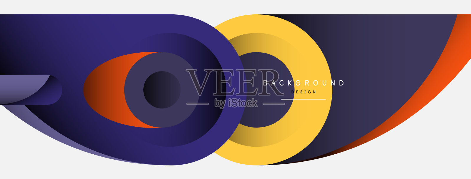 抽象背景最小几何圆和插画图片素材