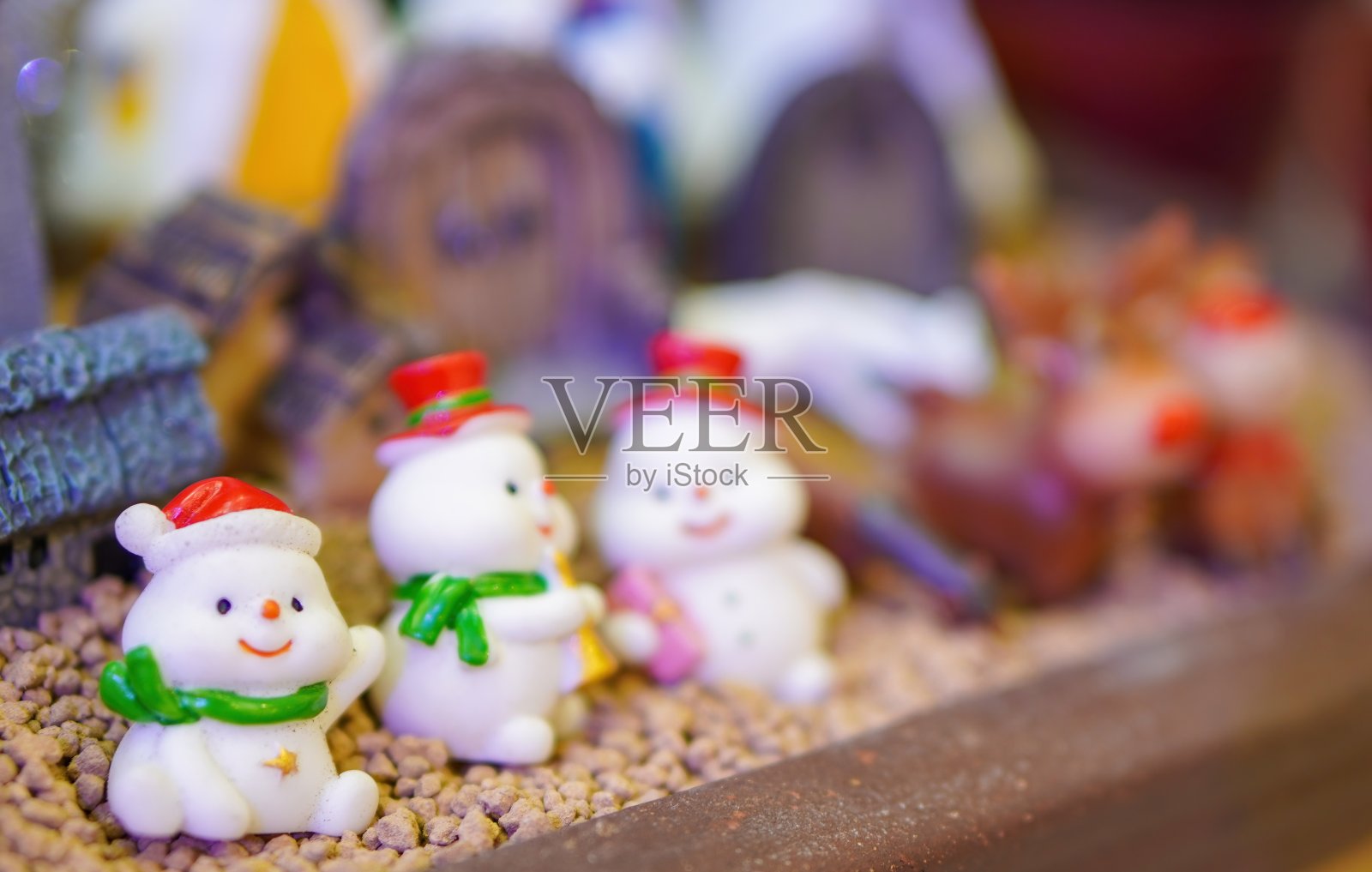 北极熊雕像展示照片摄影图片