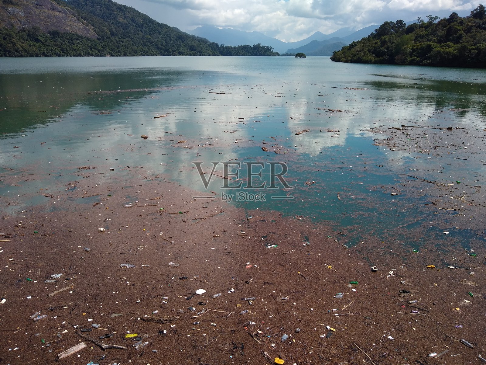 喀拉拉邦Kollam区，Parappar大坝水库，Kallada灌溉工程照片摄影图片