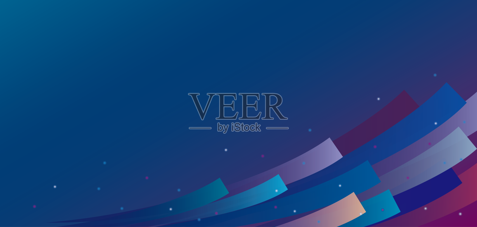 蓝色科技简约背景插画图片素材