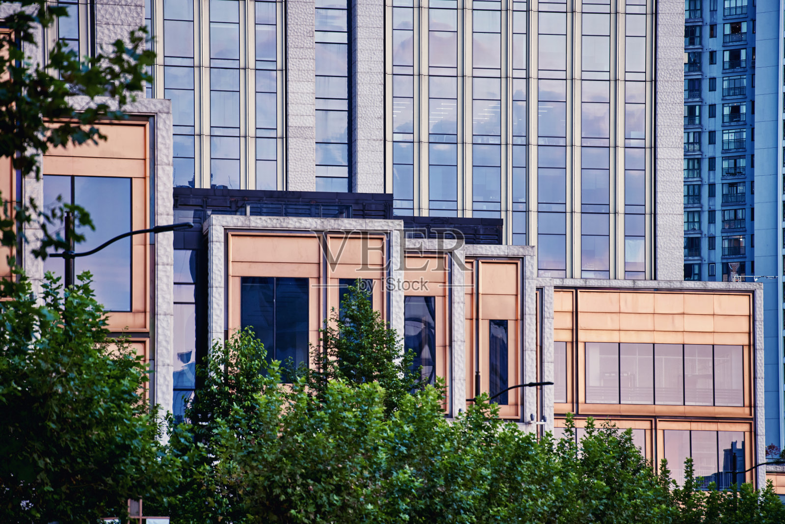 现代办公建筑背景-城市上海亚洲照片摄影图片