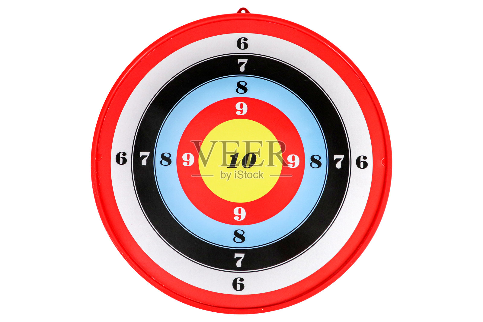 白色背景上的靶场目标，孤立的图像照片摄影图片