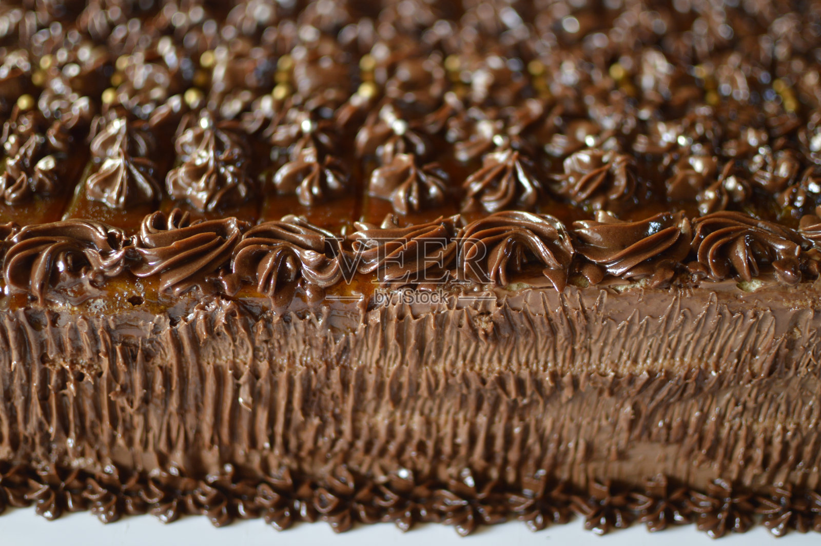 巧克力匈牙利道伯奇蛋糕照片摄影图片