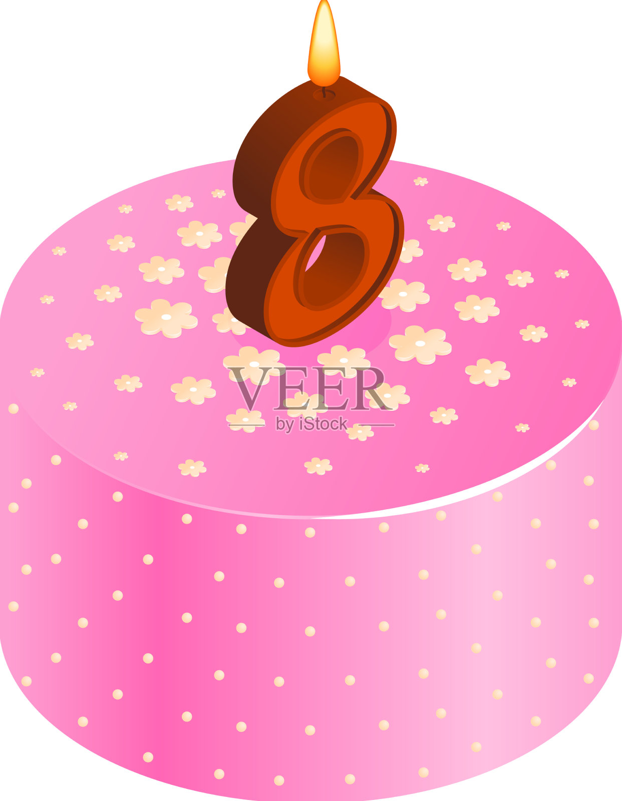 八年蛋糕成分设计元素图片