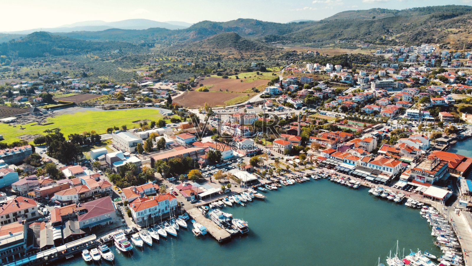 乌拉码头鸟瞰图照片摄影图片