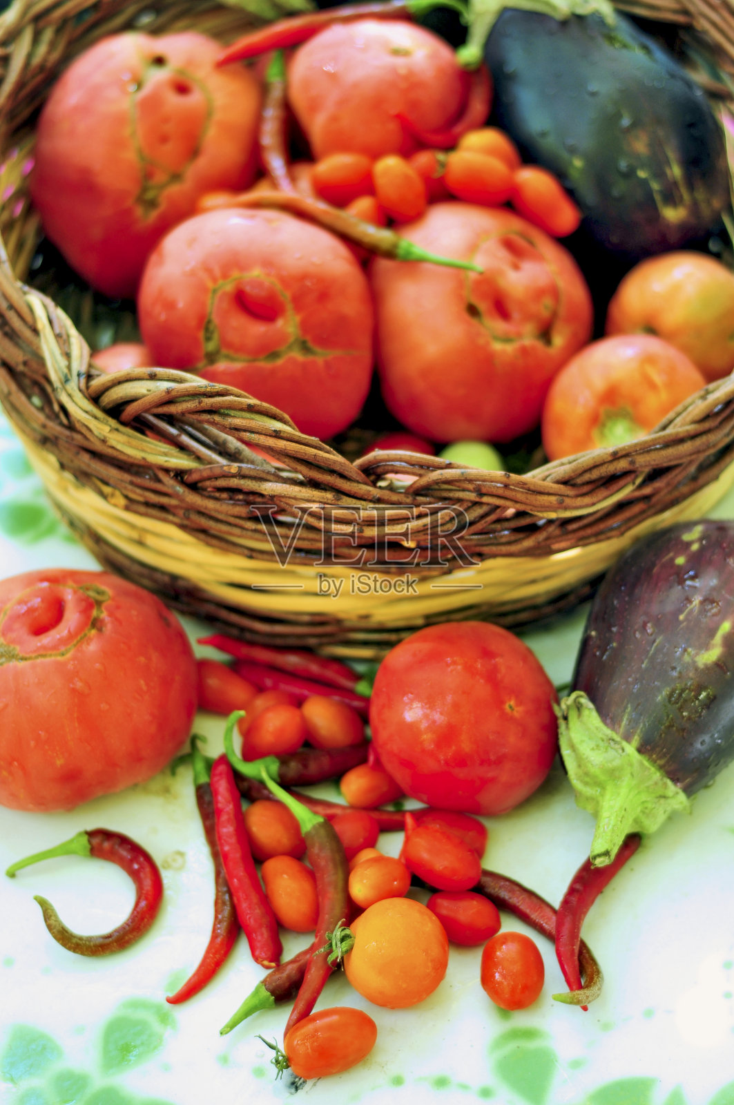 篮子里的蔬菜照片摄影图片