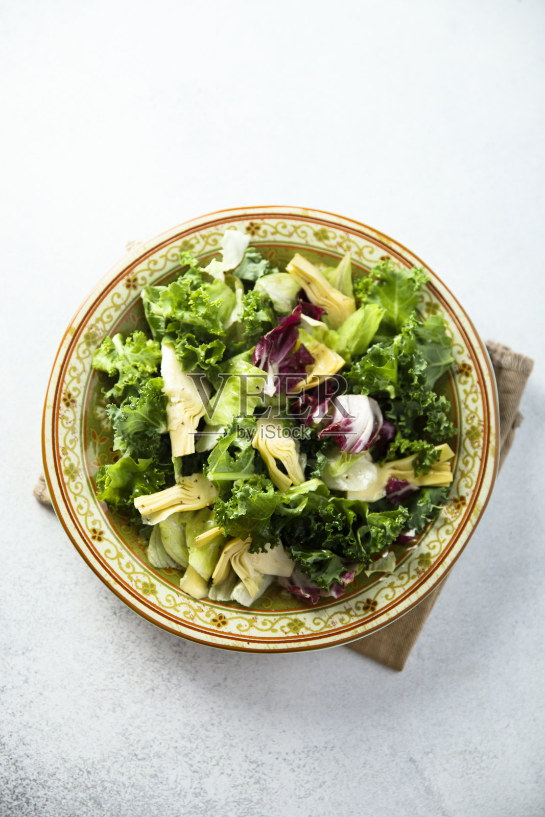 洋蓟沙拉照片摄影图片