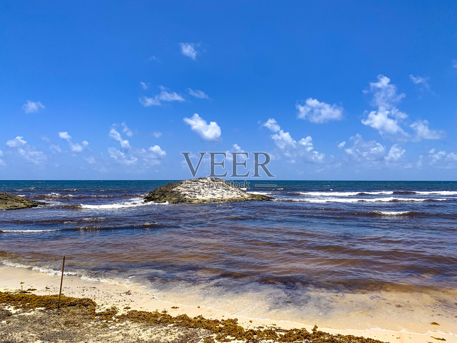 图卢姆令人惊叹的海滩照片摄影图片