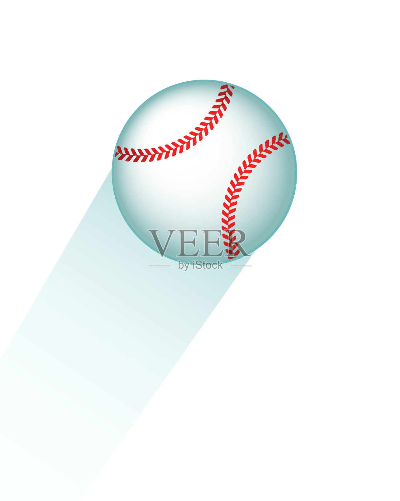 飞棒球图标插画图片素材