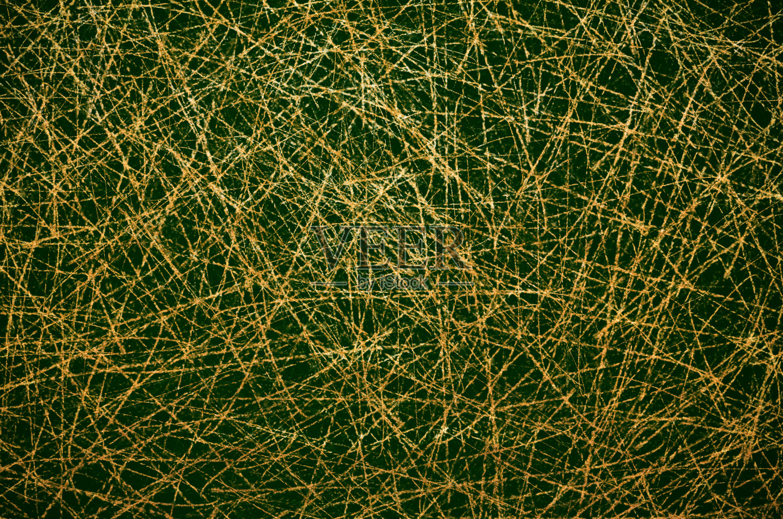 绿色画布上的金网，金线，背景，季节性插画图片素材