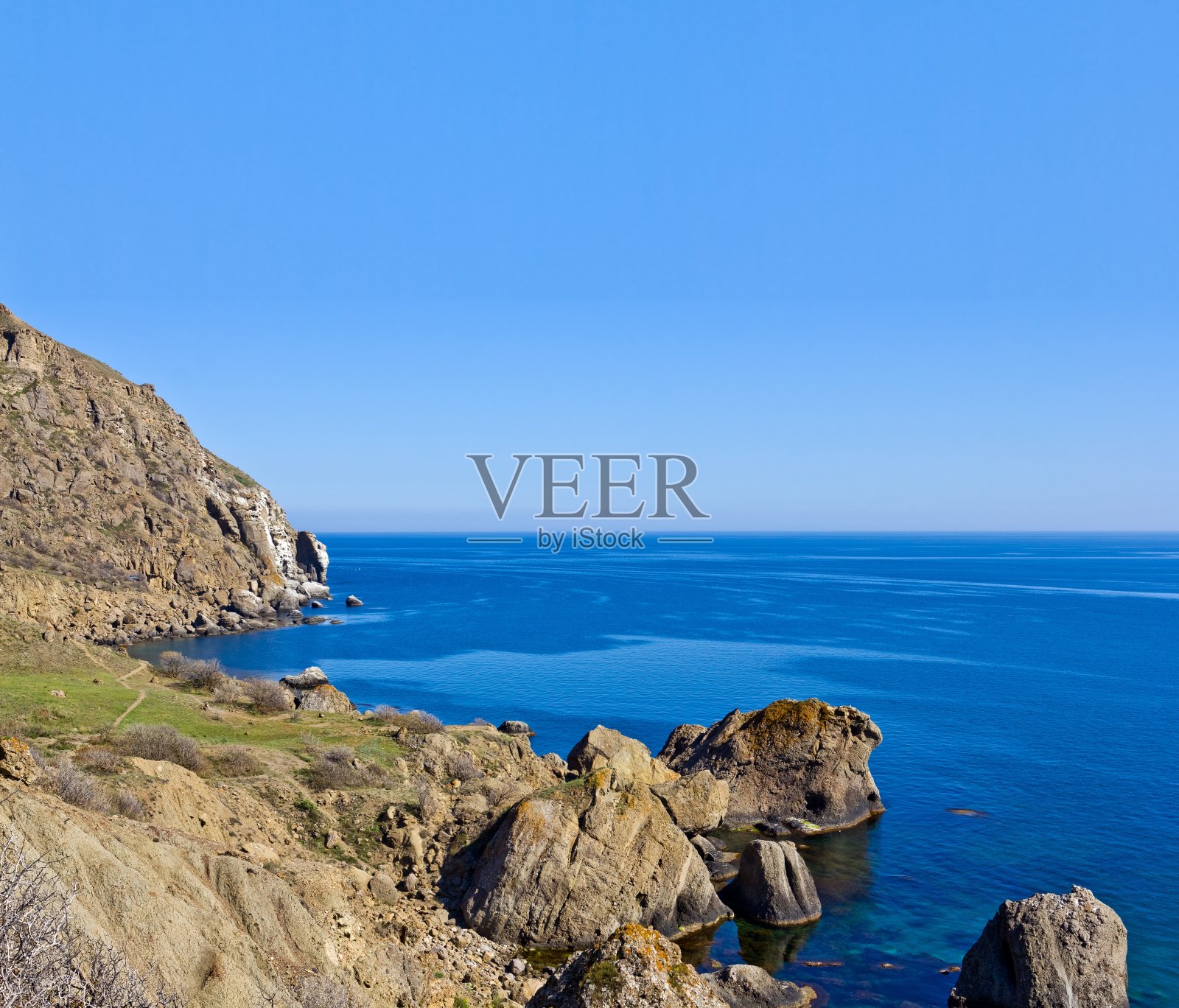 多石的海岸照片摄影图片