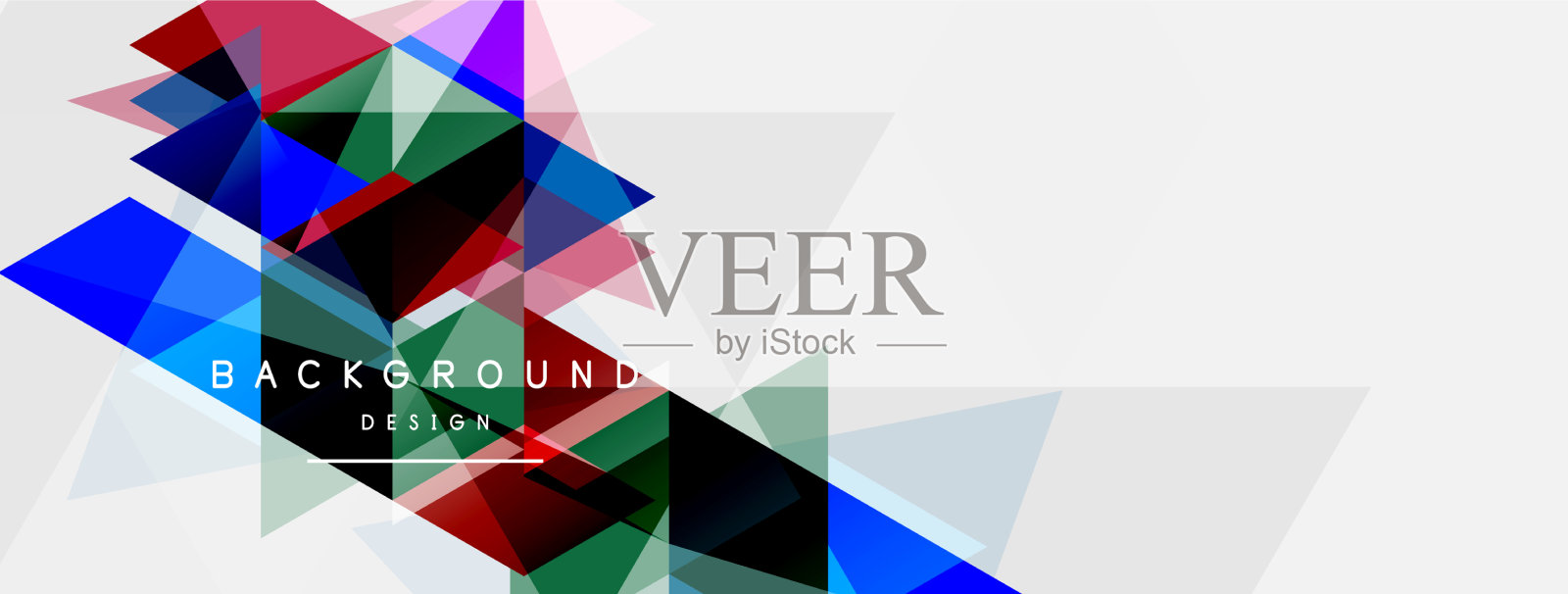 马赛克三角形几何背景技术或插画图片素材