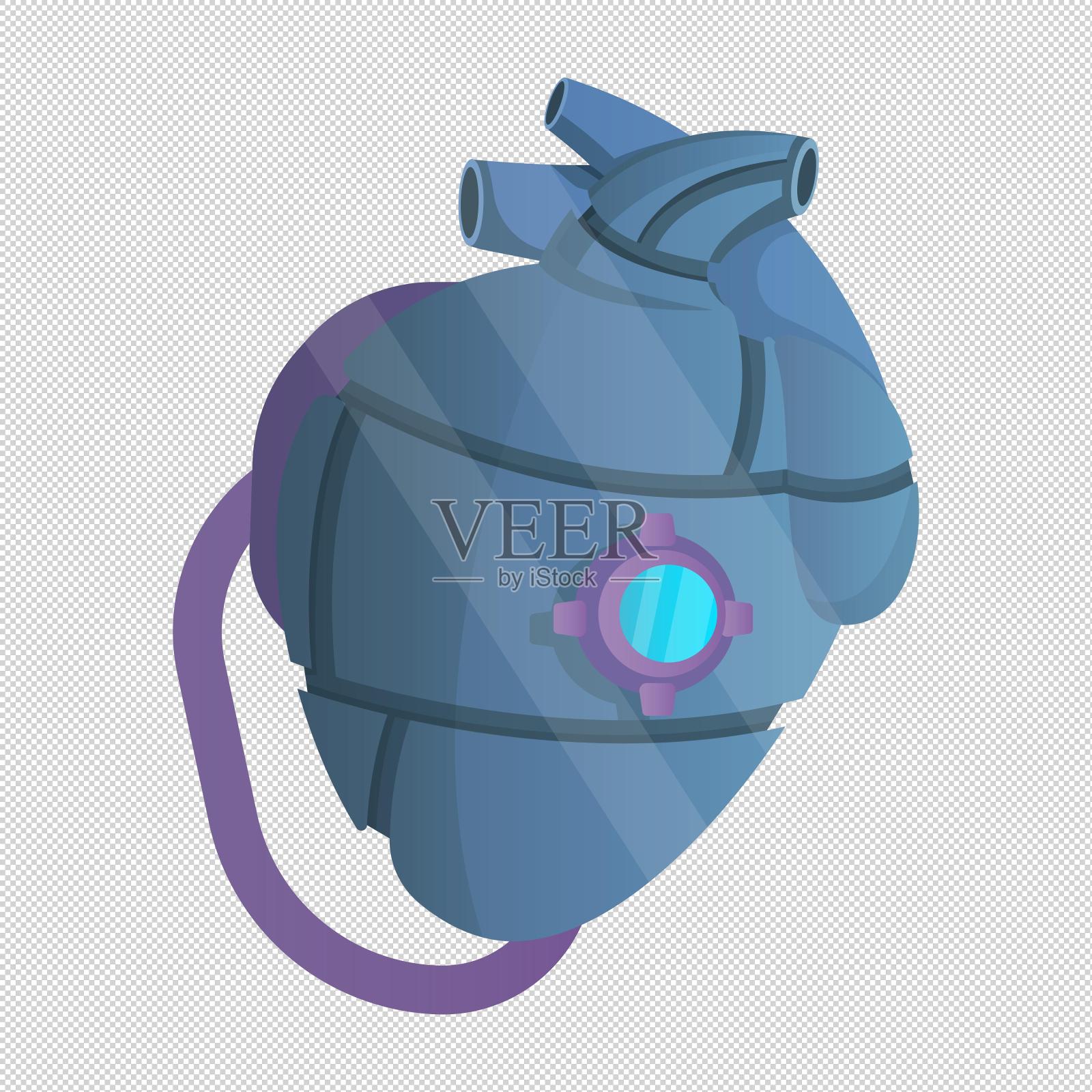 机器心脏器官设计元素图片