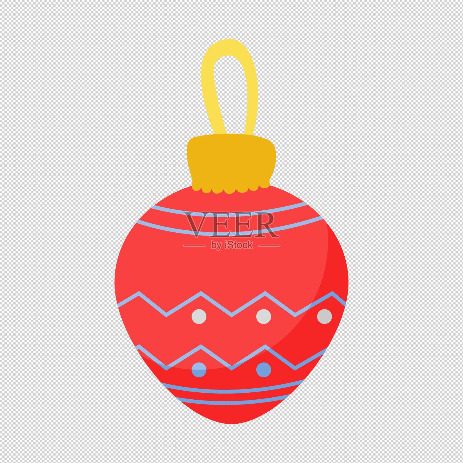 圣诞节挂球彩球设计元素图片