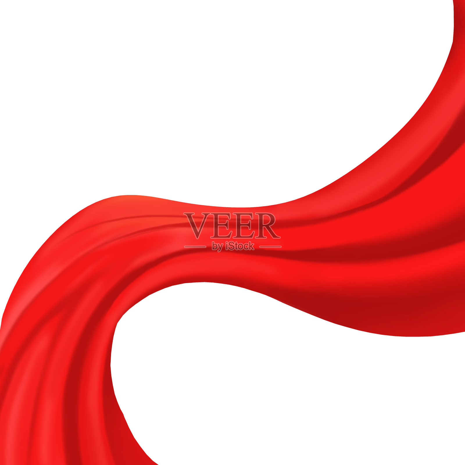 建党节国庆节丝绸彩带设计元素图片