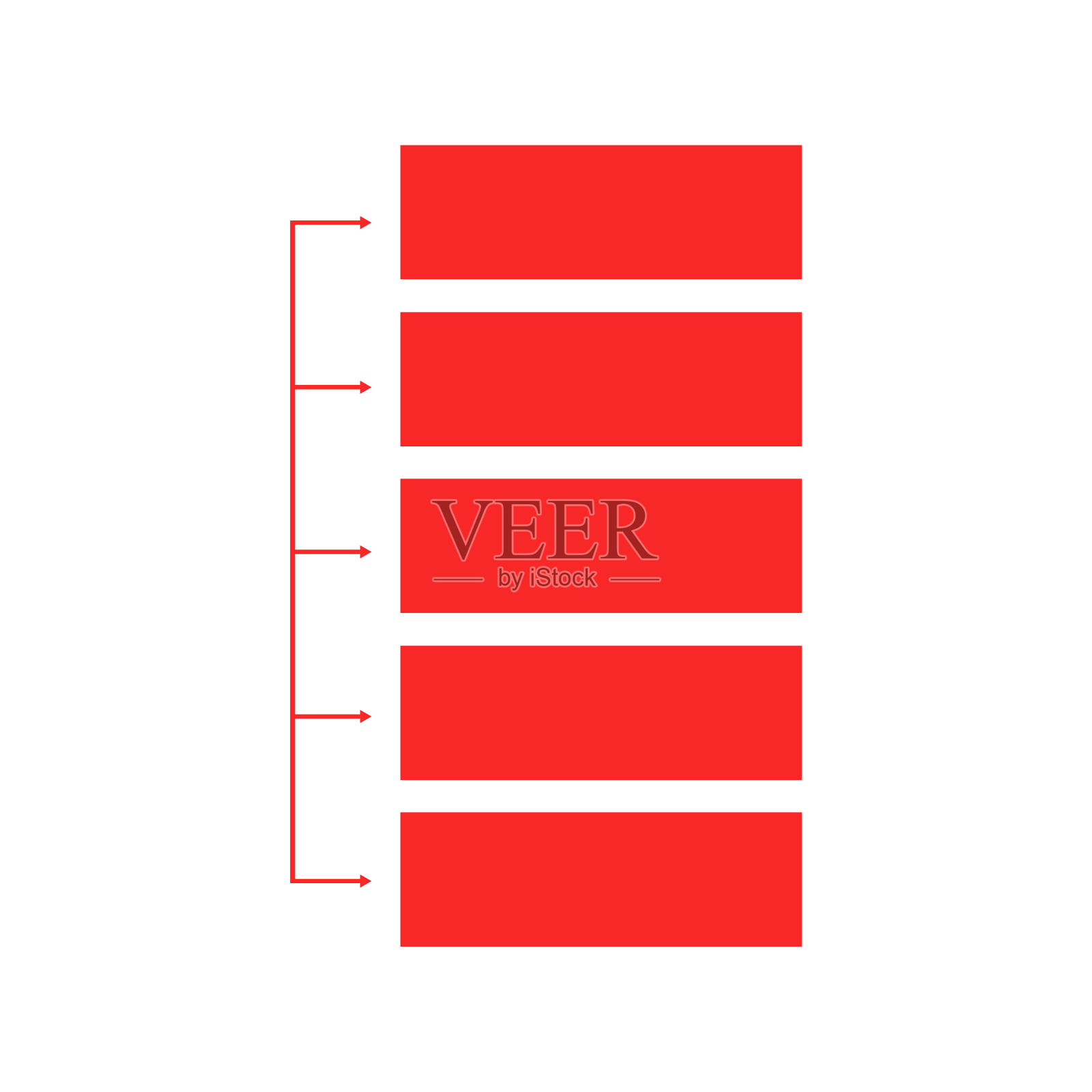 分类红色矩形设计元素图片